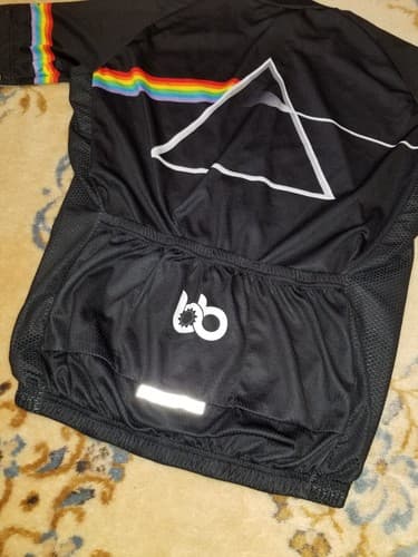 Bicycle Booth Pink Floyd Dark Side of The Moon Cycling Bike Jersey Shirt Large - Thumbnail 6