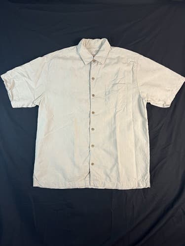 Tommy Bahama Shirt Mens L Silk Boardwalk Billiards FINE Blonde ALES Embroidered - Thumbnail 4