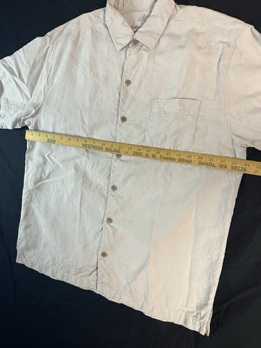 Tommy Bahama Shirt Mens L Silk Boardwalk Billiards FINE Blonde ALES Embroidered - Thumbnail 7