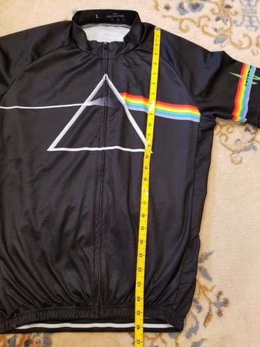Bicycle Booth Pink Floyd Dark Side of The Moon Cycling Bike Jersey Shirt Large - Thumbnail 7