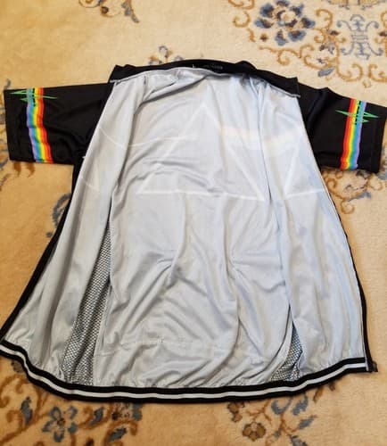 Bicycle Booth Pink Floyd Dark Side of The Moon Cycling Bike Jersey Shirt Large - Thumbnail 3
