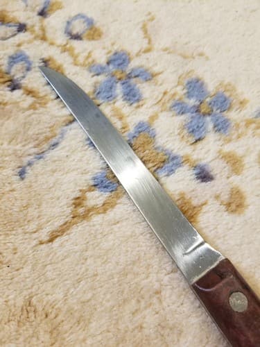 Colonial PROV. USA Knife Kitchen Cutlery 6" Wood Handle Slicer WWII Fixed - Thumbnail 8