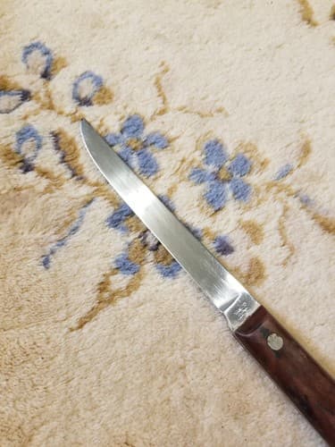 Colonial PROV. USA Knife Kitchen Cutlery 6" Wood Handle Slicer WWII Fixed - Thumbnail 4