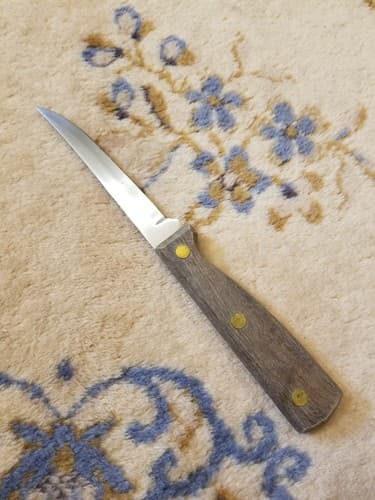 Vtg 5" Blade EAGLE Regent Sheffield Fine Stainless Boning Utility Knife USA Wood - Thumbnail 6