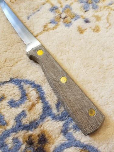Vtg 5" Blade EAGLE Regent Sheffield Fine Stainless Boning Utility Knife USA Wood - Thumbnail 2