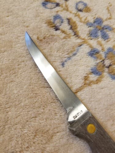 Vtg 5" Blade EAGLE Regent Sheffield Fine Stainless Boning Utility Knife USA Wood - Thumbnail 3
