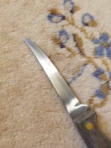 Vtg 5" Blade EAGLE Regent Sheffield Fine Stainless Boning Utility Knife USA Wood - Thumbnail 8