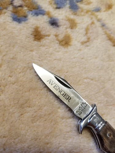 Vtg 1960s Valor Avenger Miami Japan Yasuo Folding 5" Lockback Pocket Knife Mini - Thumbnail 2