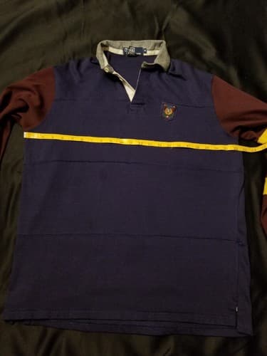 Polo Ralph Lauren Rugby Vintage Medium Rare Crest RL Embroidery Patch M Long USA - Thumbnail 4