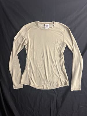 True North Dragonwear Base Layer FR Mens S Tall HRC1 Dragonfur Long Shirt Tan - Image 1
