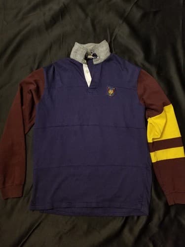 Polo Ralph Lauren Rugby Vintage Medium Rare Crest RL Embroidery Patch M Long USA