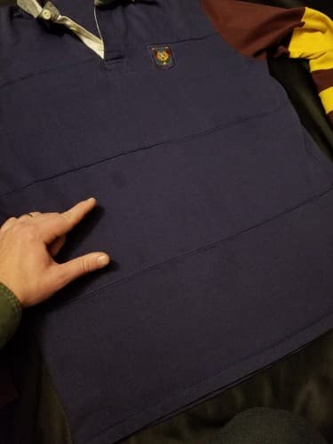 Polo Ralph Lauren Rugby Vintage Medium Rare Crest RL Embroidery Patch M Long USA - Thumbnail 9