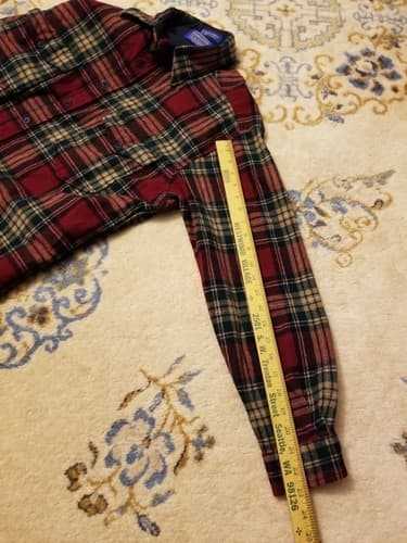 Pendleton Outdoorsman Shirt Wool Check Mens L Plaid USA Lumberjack Flannel - Thumbnail 9
