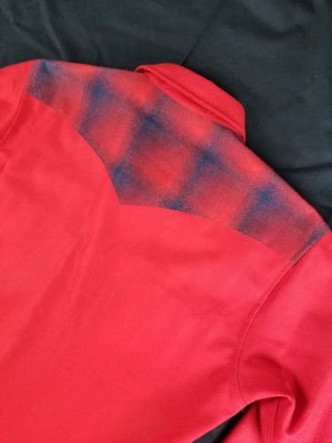 Vintage 70s Pendleton Mens M Wool Button Up Shirt Red Pearl Snap Plaid Western - Thumbnail 8