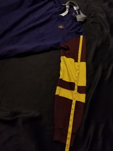 Polo Ralph Lauren Rugby Vintage Medium Rare Crest RL Embroidery Patch M Long USA - Thumbnail 5