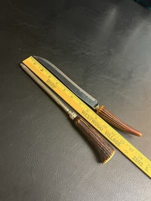 Bakelite Antler Lifetime Cutlery Sheffield England Carving Knife Stainless Steel - Thumbnail 8
