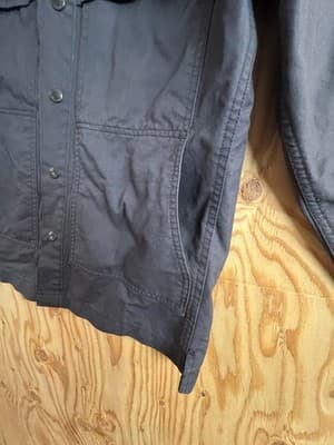 FILSON Dry Tin Cloth Jac-Shirt Midnight Navy Men’s XS Cotton Jacket Button Snap - Thumbnail 9