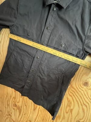 FILSON Dry Tin Cloth Jac-Shirt Midnight Navy Men’s XS Cotton Jacket Button Snap - Thumbnail 11