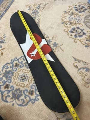Premier Snowskate Snowdeck Deck Snowboard Snow Skate Ribbed Red White Black 33” - Thumbnail 8