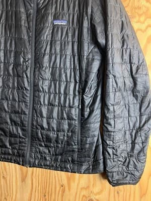 Patagonia Nano Puff Jacket Men’s M Black 84212 Quilted Puffer Coat Full Zip - Thumbnail 3