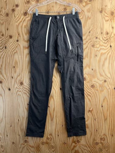 Vuori V412 Ripstop Pants Mens Size XS Drawstring Pockets Hiking Climbing Gray - Image 1