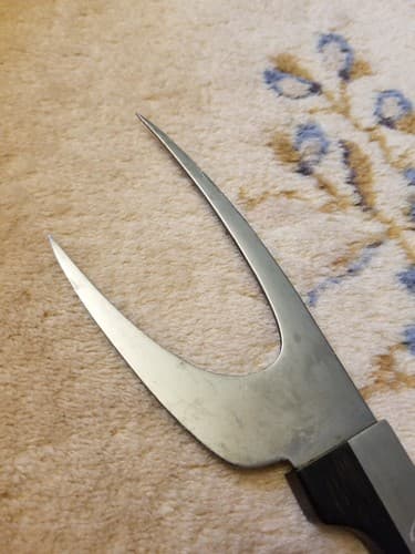 Vernco Stainless Steel Meat Fork Japan Carving Angus Prime Rib Big Butcher - Thumbnail 7