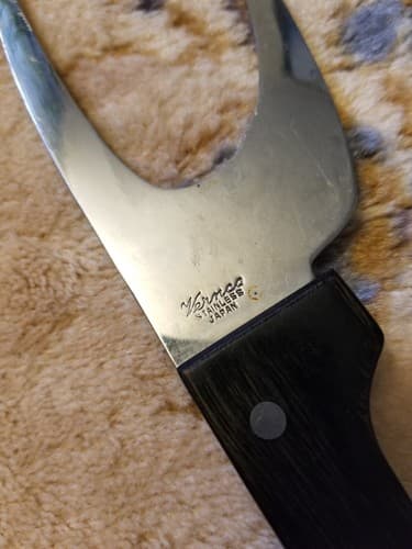 Vernco Stainless Steel Meat Fork Japan Carving Angus Prime Rib Big Butcher - Thumbnail 4