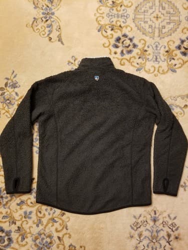 Vintage Kuhl Sherpa Mens Size L Alfpaca Full Zip Fleece Brown Sweater Jacket Y2K - Thumbnail 7
