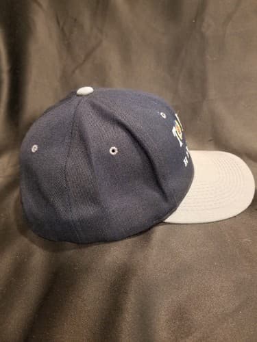 VTG Tommy Hilfiger Snapback Hat Men's Blue Acrylic/Wool Adjustable Cap Vintage - Thumbnail 4