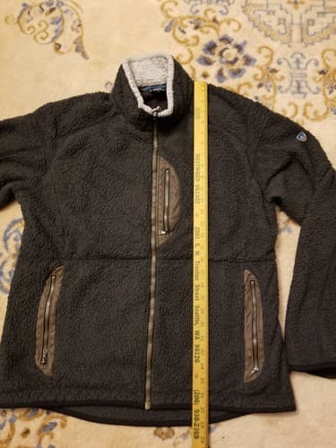 Vintage Kuhl Sherpa Mens Size L Alfpaca Full Zip Fleece Brown Sweater Jacket Y2K - Thumbnail 9
