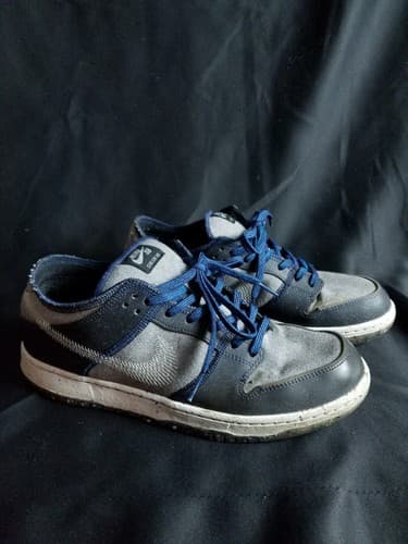Nike SB Dunk Low Pro Crater Denim TS Travis CT2224-001 Size 9.5 Grey Black Blue - Thumbnail 2