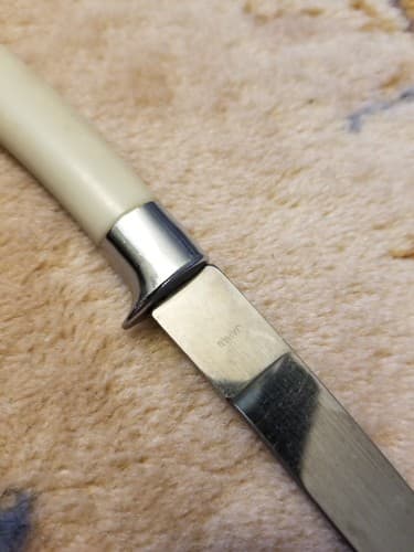 VTG Steak Knife Masterpiece Super Stainless Royal Brand Cutlery Japan White - Thumbnail 7