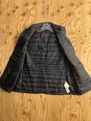 Cotopaxi Fuego Down Vest in Black Chestnut Stripes Womens S Broken Zipper READ - Thumbnail 6