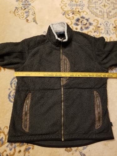 Vintage Kuhl Sherpa Mens Size L Alfpaca Full Zip Fleece Brown Sweater Jacket Y2K - Thumbnail 10