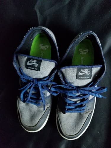 Nike SB Dunk Low Pro Crater Denim TS Travis CT2224-001 Size 9.5 Grey Black Blue - Thumbnail 8
