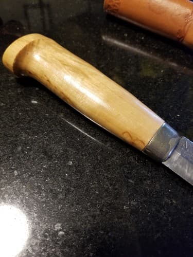 Vtg PUUKKO Scandinavian Pioneer Skinning Knife Hunting Camping Handmade N Birch - Thumbnail 9