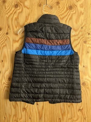 Cotopaxi Fuego Down Vest in Black Chestnut Stripes Womens S Broken Zipper READ - Thumbnail 10
