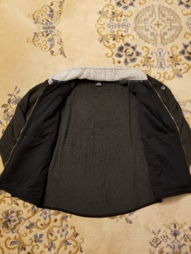 Vintage Kuhl Sherpa Mens Size L Alfpaca Full Zip Fleece Brown Sweater Jacket Y2K - Thumbnail 4