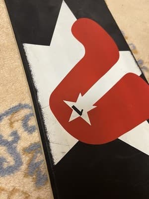 Premier Snowskate Snowdeck Deck Snowboard Snow Skate Ribbed Red White Black 33” - Thumbnail 6
