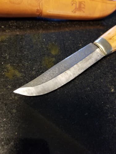 Vtg PUUKKO Scandinavian Pioneer Skinning Knife Hunting Camping Handmade N Birch - Thumbnail 3
