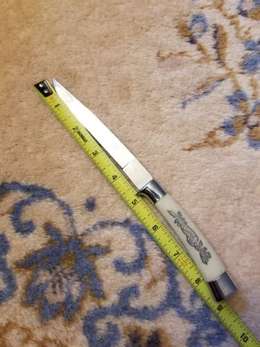 VTG Steak Knife Masterpiece Super Stainless Royal Brand Cutlery Japan White - Thumbnail 9