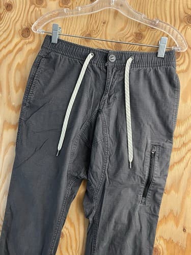 Vuori V412 Ripstop Pants Mens Size XS Drawstring Pockets Hiking Climbing Gray - Thumbnail 2