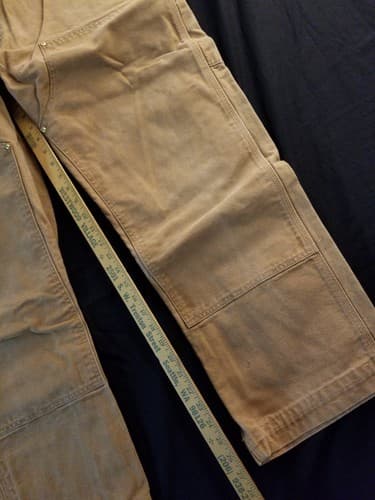 Carhartt Mens 42x30 *40x28 Double Knee Canvas Work Pants Dungaree USA B01 BRN - Thumbnail 12