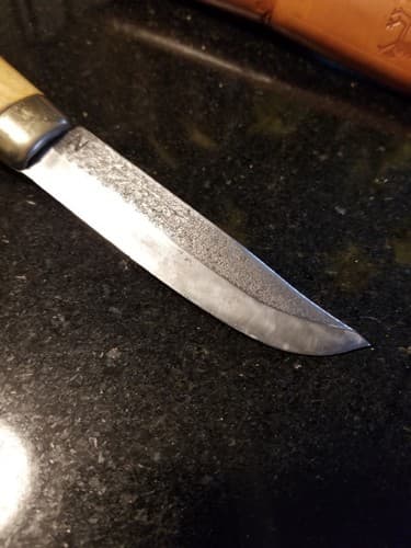 Vtg PUUKKO Scandinavian Pioneer Skinning Knife Hunting Camping Handmade N Birch - Thumbnail 7