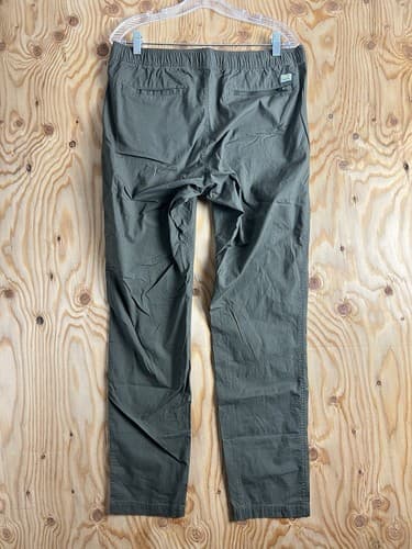 Vuori V412 Ripstop Pants Mens Size L Drawstring Pockets Hiking Climbing Green - Thumbnail 5