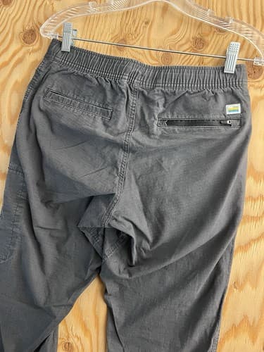 Vuori V412 Ripstop Pants Mens Size XS Drawstring Pockets Hiking Climbing Gray - Thumbnail 8
