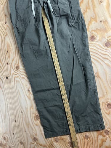 Vuori V412 Ripstop Pants Mens Size L Drawstring Pockets Hiking Climbing Green - Thumbnail 9
