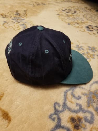 Rare Vintage Seattle Mariners 90s Snapback Hat Griffey Teal Script New Baseball - Thumbnail 5