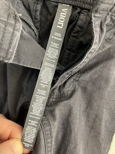 Vuori V412 Ripstop Pants Mens Size XS Drawstring Pockets Hiking Climbing Gray - Thumbnail 5