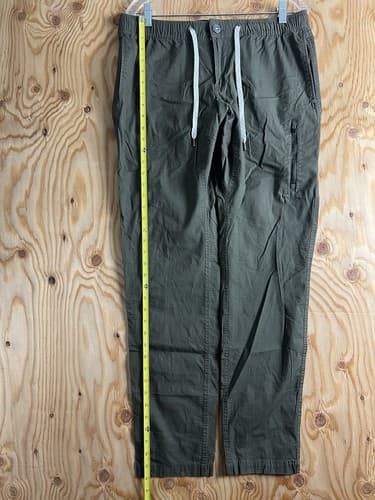 Vuori V412 Ripstop Pants Mens Size L Drawstring Pockets Hiking Climbing Green - Thumbnail 10